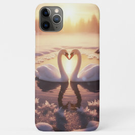 Funda Para iPhone 11 Pro Max Sunrise Swans - beautiful enchanting