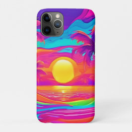Funda Para iPhone 11 Pro Sunset azul y Naranja