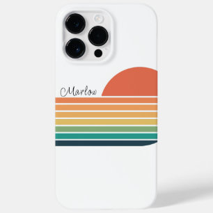 Funda Para iPhone 14 Pro Max De Case-Mate Sunset de raya arco iris retro colorido