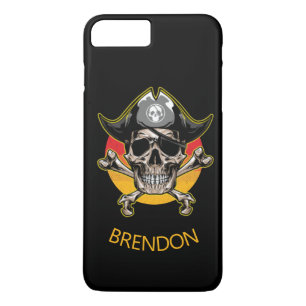 Funda Para iPhone 8 Plus/7 Plus Sunset Jolly Roger Skull