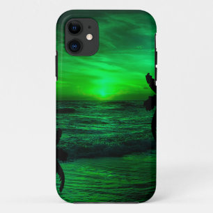 FUNDA PARA iPhone 11 SUNSETS VERDES OCEAN ESCENIC