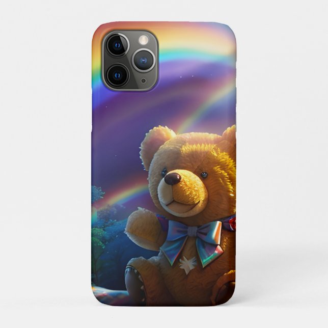 Funda De Case-Mate Para iPhone Sunshine Rainbow Teddy Bear Wonderland (Reverso)