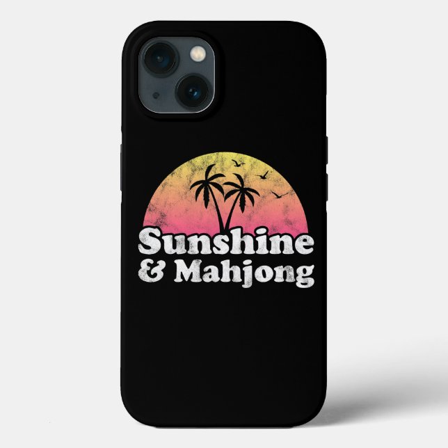 Funda De Case-Mate Para iPhone Sunshine y Mahjong (Reverso )