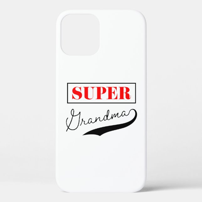 Funda De Case-Mate Para iPhone Super Abuela (Reverso )