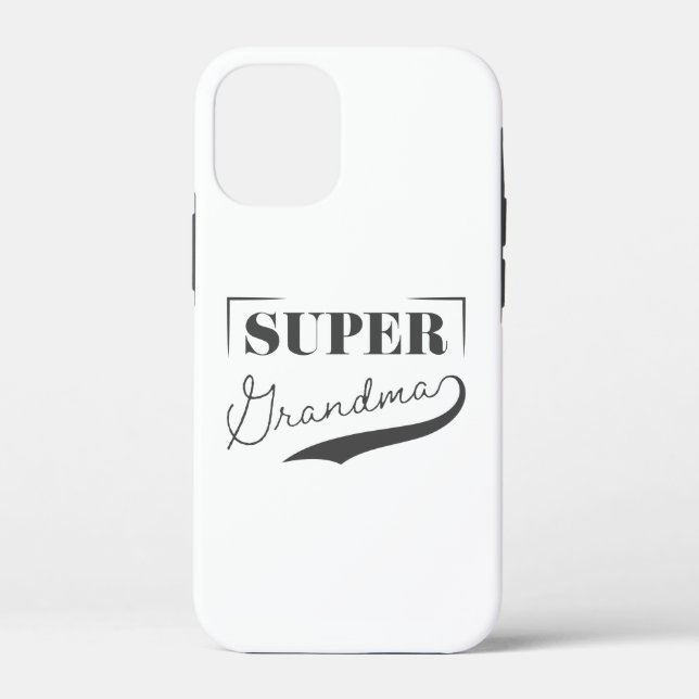 Funda De Case-Mate Para iPhone Super Abuela (Reverso )