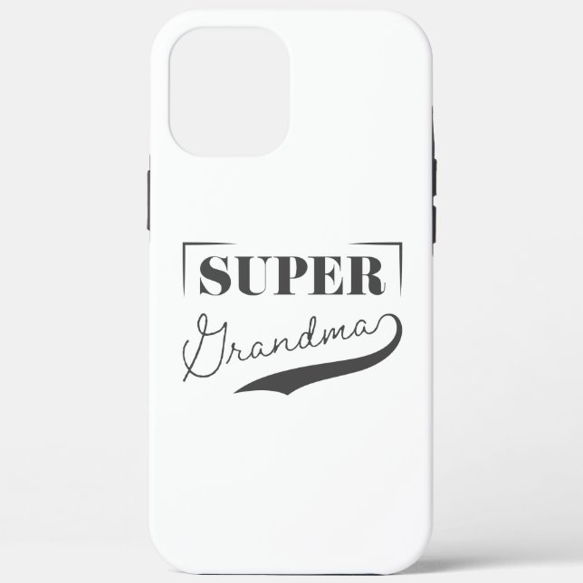 Funda De Case-Mate Para iPhone Super Abuela (Reverso )