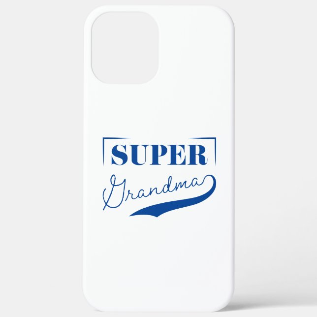 Funda De Case-Mate Para iPhone Super Abuela (Reverso )