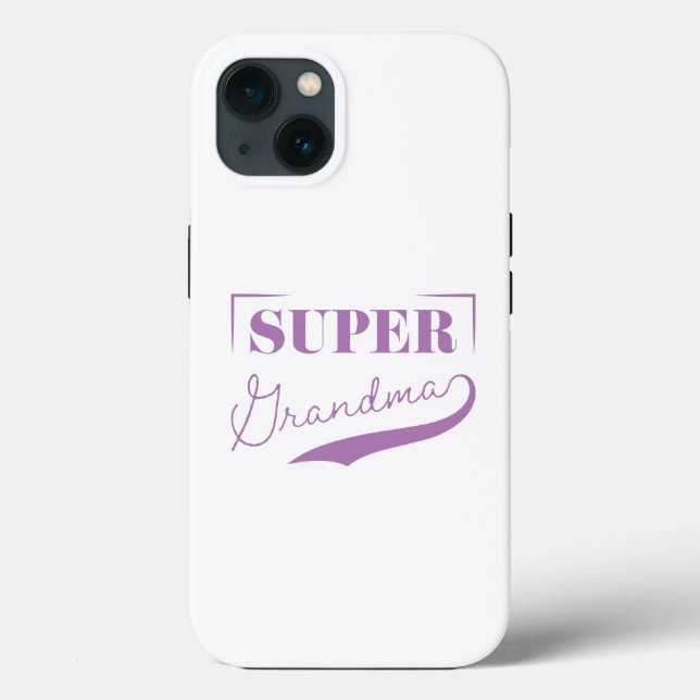 Funda De Case-Mate Para iPhone Super Abuela (Reverso )