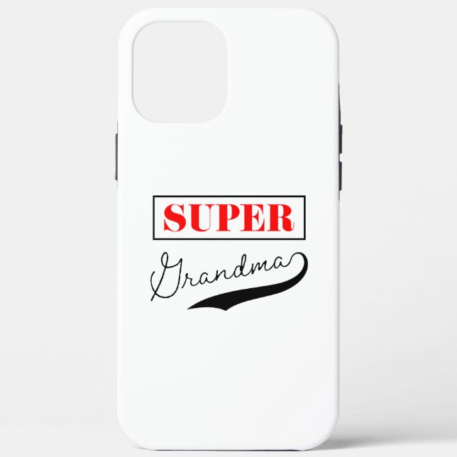 Funda De Case-Mate Para iPhone Super Abuela (Reverso )