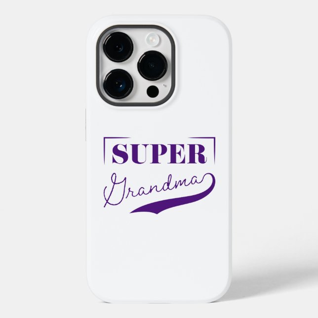Funda De Case-Mate Para iPhone Super Abuela (Reverso )