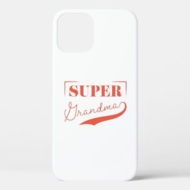 Funda De Case-Mate Para iPhone Super Abuela (Reverso )