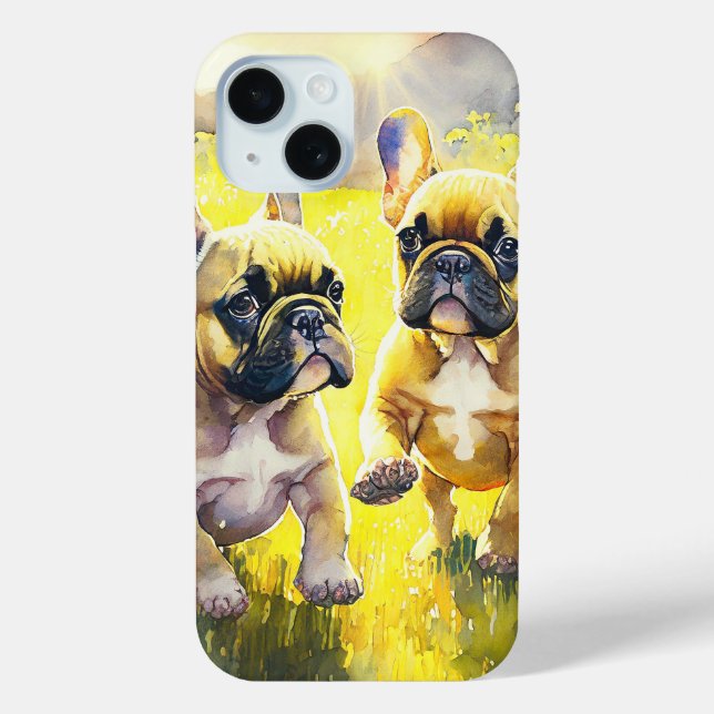 Funda De Case-Mate Para iPhone Super Bulldog Francés (Reverso )