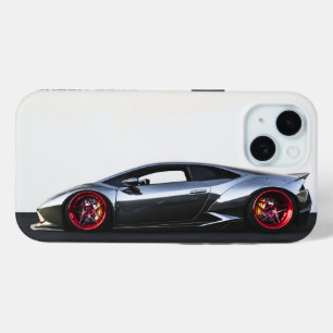 Funda Para iPhone 15 súper coche deportivo en la cubierta mate del caso