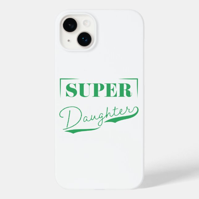 Funda De Case-Mate Para iPhone Súper hija (Reverso )