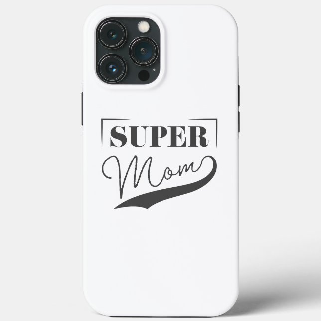 Funda De Case-Mate Para iPhone Super Mamá (Reverso )