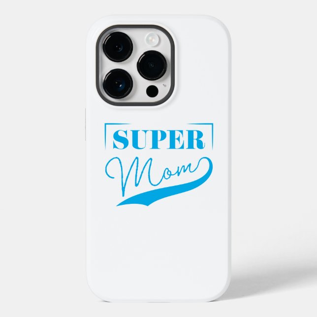 Funda De Case-Mate Para iPhone Super Mamá (Reverso )