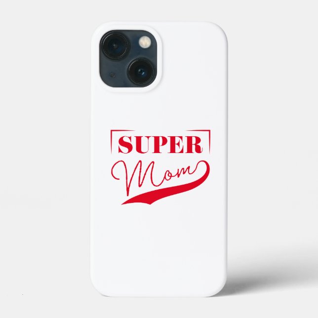 Funda De Case-Mate Para iPhone Super Mamá (Reverso )