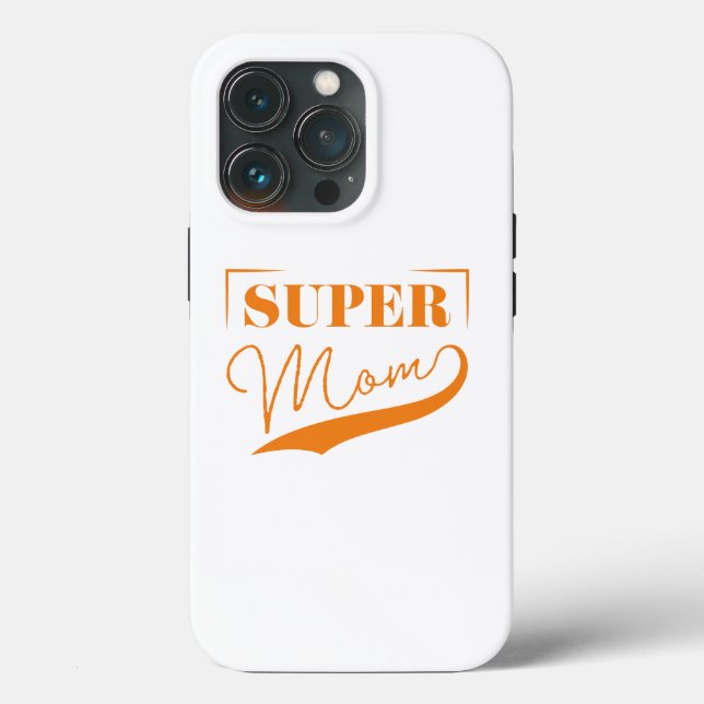 Funda De Case-Mate Para iPhone Super Mamá (Reverso )