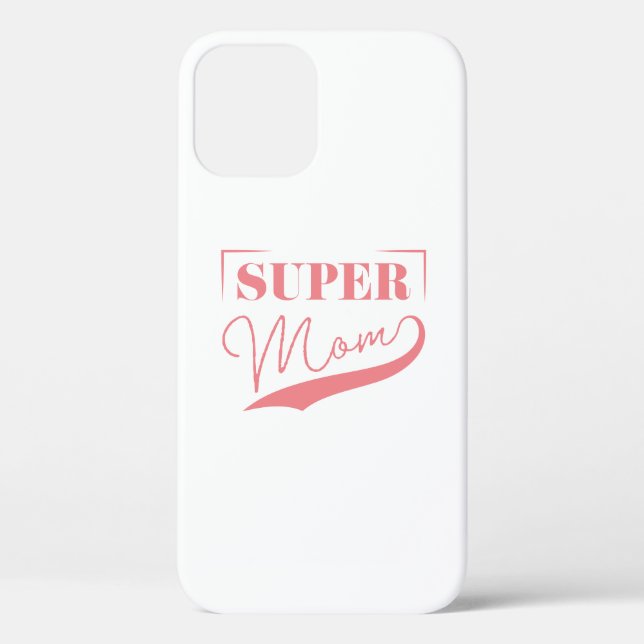 Funda De Case-Mate Para iPhone Super Mamá (Reverso )