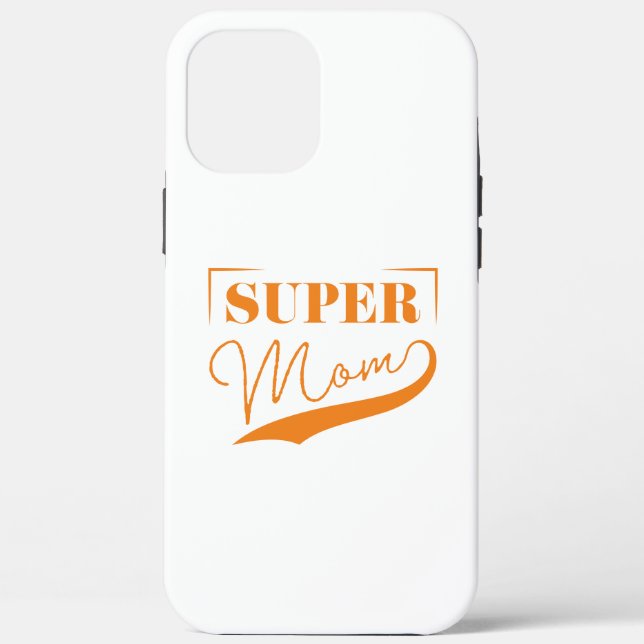 Funda De Case-Mate Para iPhone Super Mamá (Reverso )
