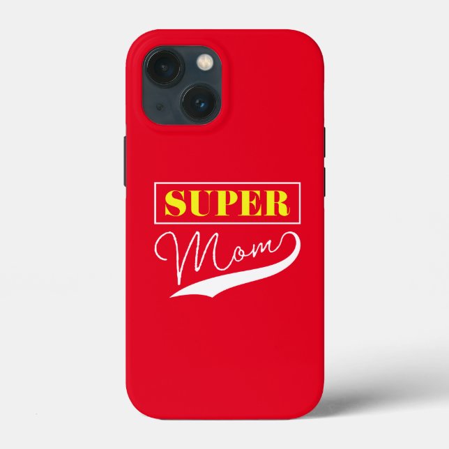 Funda De Case-Mate Para iPhone Super Mamá (Reverso )