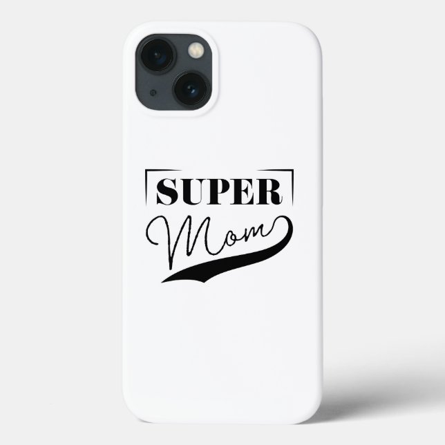 Funda De Case-Mate Para iPhone Super Mamá (Reverso)