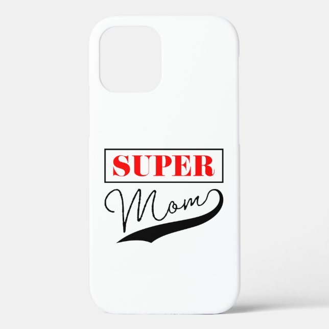 Funda De Case-Mate Para iPhone Super Mamá (Reverso )