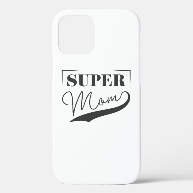 Funda De Case-Mate Para iPhone Super Mamá (Reverso )