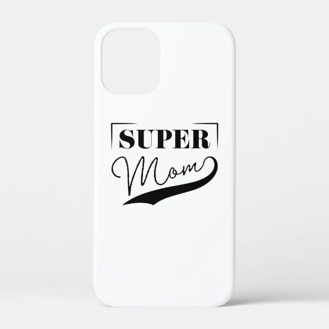 Funda De Case-Mate Para iPhone Super Mamá (Reverso )