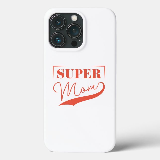 Funda De Case-Mate Para iPhone Super Mamá (Reverso )