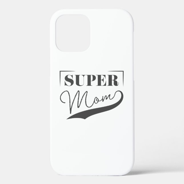 Funda De Case-Mate Para iPhone Super Mamá (Reverso )