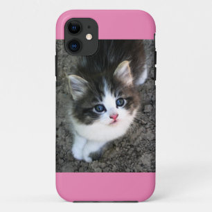 Funda Para iPhone 11 SUPER MONO Gatito Personalizable