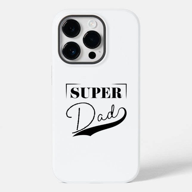 Funda De Case-Mate Para iPhone Super Papá (Reverso )