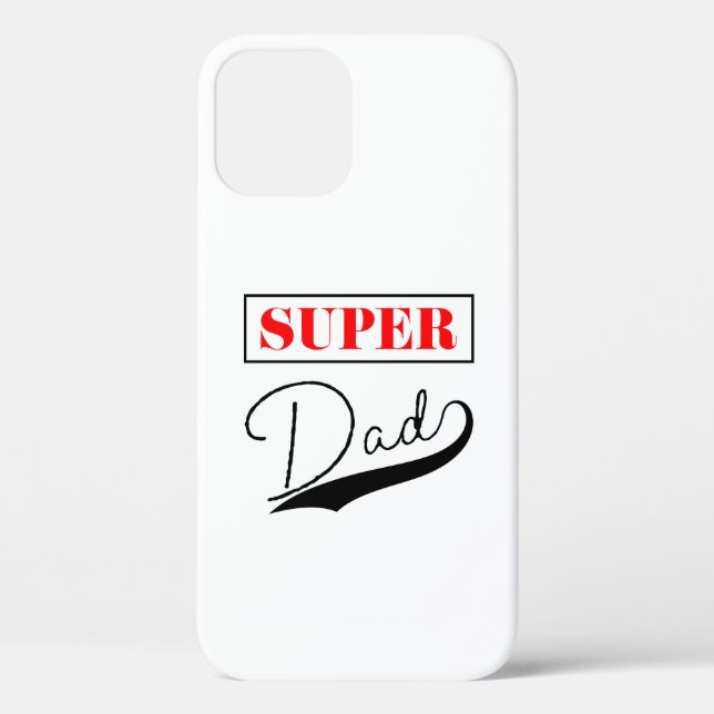 Funda De Case-Mate Para iPhone Super Papá (Reverso )