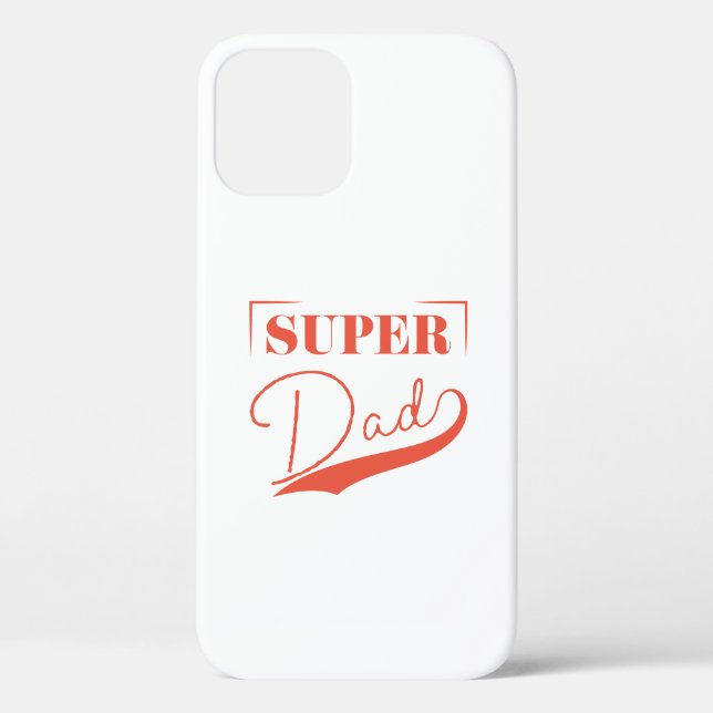 Funda De Case-Mate Para iPhone Super Papá (Reverso )