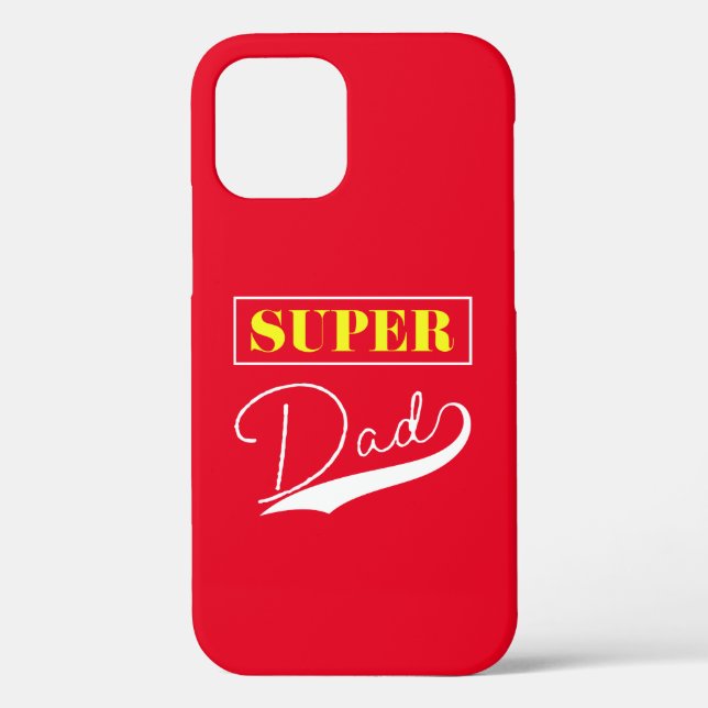 Funda De Case-Mate Para iPhone Super Papá (Reverso )