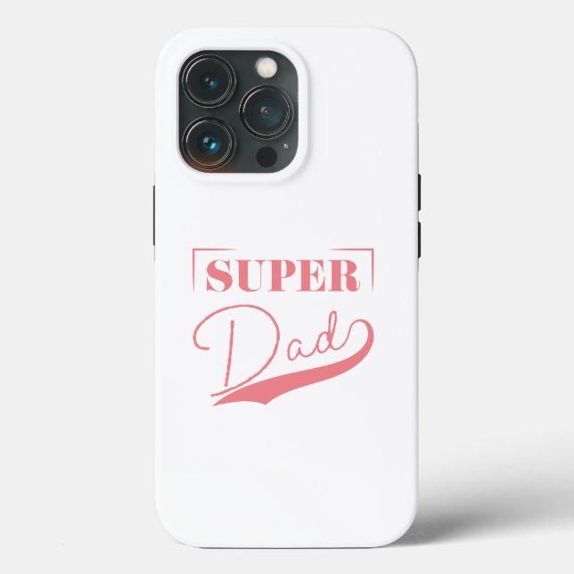 Funda De Case-Mate Para iPhone Super Papá (Reverso )