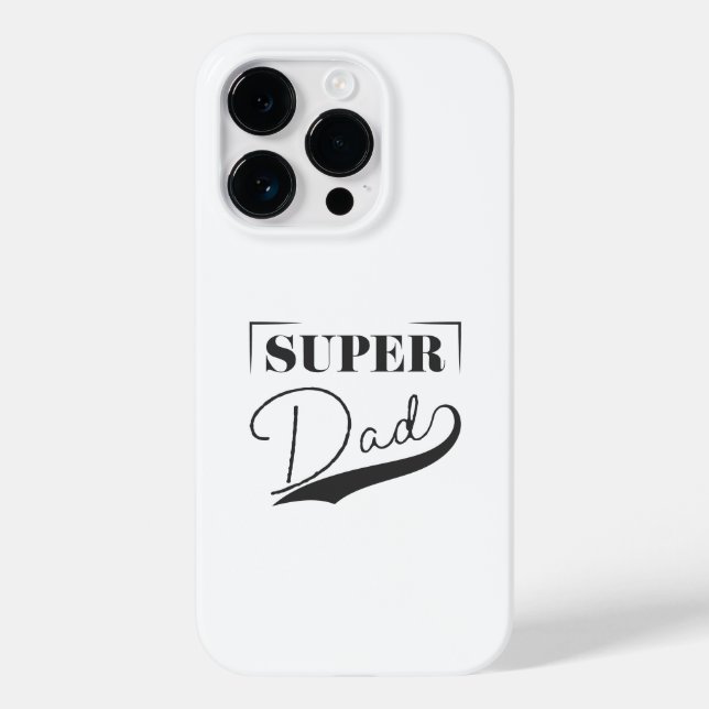 Funda De Case-Mate Para iPhone Super Papá (Reverso )