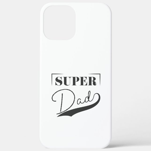 Funda De Case-Mate Para iPhone Super Papá (Reverso )