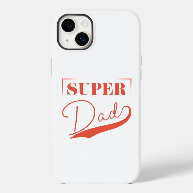 Funda De Case-Mate Para iPhone Super Papá (Reverso )