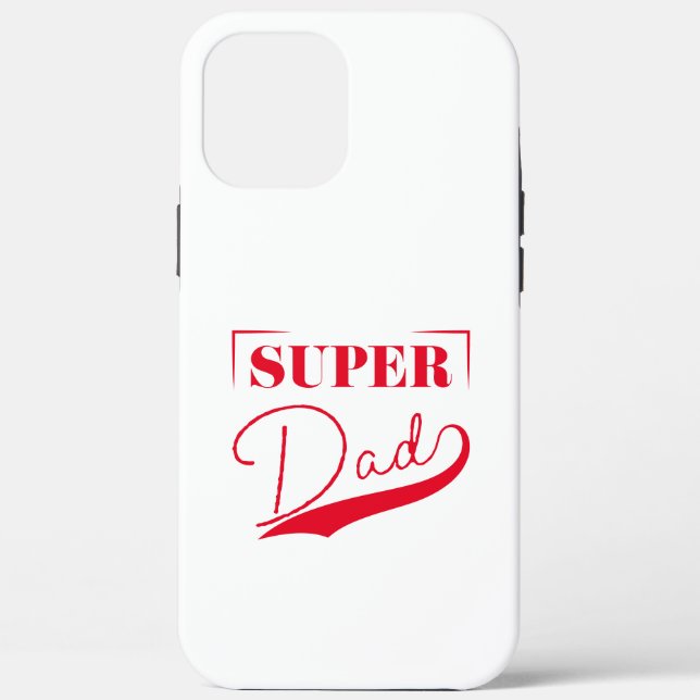 Funda De Case-Mate Para iPhone Super Papá (Reverso )