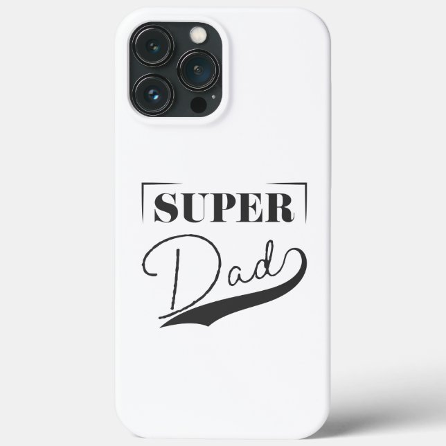 Funda De Case-Mate Para iPhone Super Papá (Reverso )