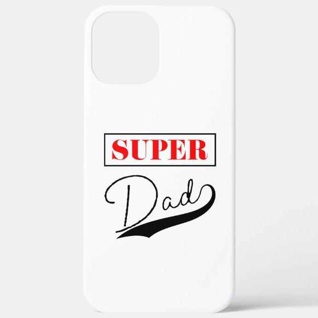 Funda De Case-Mate Para iPhone Super Papá (Reverso )
