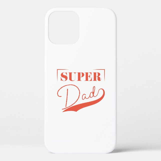 Funda De Case-Mate Para iPhone Super Papá (Reverso )