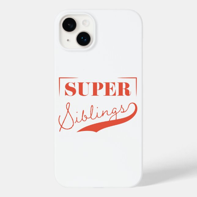 Funda De Case-Mate Para iPhone Súper Parentesco (Reverso )