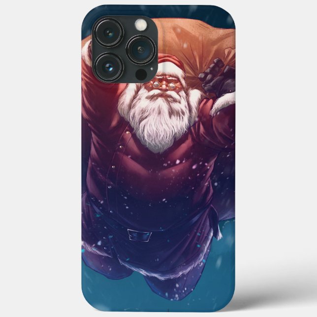 Funda De Case-Mate Para iPhone Super Santa (Reverso )