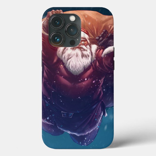 Funda De Case-Mate Para iPhone Super Santa (Reverso )