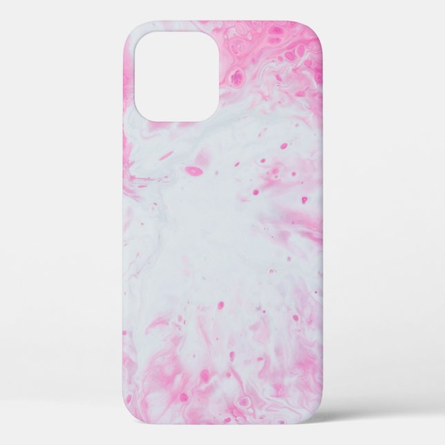 Funda De Case-Mate Para iPhone Superficie de agua rosa y azul (Reverso )