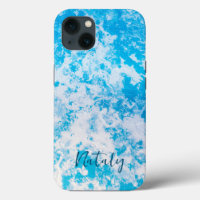 Superficie de hielo azul y blanco personalizada