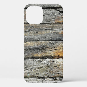 Funda Para iPhone 12 Superficie de madera gris